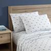 imageNautica  Twin XL Sheets Cotton Percale Bedding Set Fully Elasticized Ideal Dorm Essentials Audley Stripe Blue Twin XLWhale Stripe BlueWhite