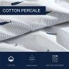 imageNautica  Twin XL Sheets Cotton Percale Bedding Set Fully Elasticized Ideal Dorm Essentials Audley Stripe Blue Twin XLWhale Stripe BlueWhite