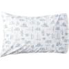 imageNautica  Twin XL Sheets Cotton Percale Bedding Set Fully Elasticized Ideal Dorm Essentials Audley Stripe Blue Twin XLWhitewood Sail Blue