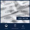 imageNautica  Twin XL Sheets Cotton Percale Bedding Set Fully Elasticized Ideal Dorm Essentials Audley Stripe Blue Twin XLWoodblock Fish Grey