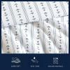 imageNautica  Twin XL Sheets Premium Cotton Percale Bedding Set Striped Bedding Set OekoTex Certified Beaux Stripe Blue Twin XLAnchor Lines Blue