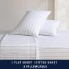 imageNautica  Twin XL Sheets Premium Cotton Percale Bedding Set Striped Bedding Set OekoTex Certified Beaux Stripe Blue Twin XLBeaux Stripe Blue