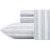imageNautica  Twin XL Sheets Premium Cotton Percale Bedding Set Striped Bedding Set OekoTex Certified Beaux Stripe Blue Twin XLBeaux Stripe Navy