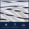 imageNautica  Twin XL Sheets Premium Cotton Percale Bedding Set Striped Bedding Set OekoTex Certified Beaux Stripe Blue Twin XLBrenton Stripe Navy Blue