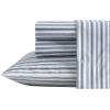 imageNautica  Twin XL Sheets Premium Cotton Percale Bedding Set Striped Bedding Set OekoTex Certified Beaux Stripe Blue Twin XLColeridge Stripe Blue