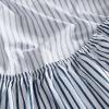 imageNautica  Twin XL Sheets Premium Cotton Percale Bedding Set Striped Bedding Set OekoTex Certified Beaux Stripe Blue Twin XLColeridge Stripe Blue