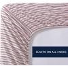 imageNautica  Twin XL Sheets Premium Cotton Percale Bedding Set Striped Bedding Set OekoTex Certified Beaux Stripe Blue Twin XLColeridge Stripe Red