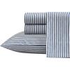 imageNautica  Twin XL Sheets Premium Cotton Percale Bedding Set Striped Bedding Set OekoTex Certified Beaux Stripe Blue Twin XLHarmead Navy