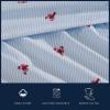 imageNautica  Twin XL Sheets Premium Cotton Percale Bedding Set Striped Bedding Set OekoTex Certified Beaux Stripe Blue Twin XLLobster Walk RedBlue
