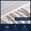 imageNautica  Twin XL Sheets Premium Cotton Percale Bedding Set Striped Bedding Set OekoTex Certified Beaux Stripe Blue Twin XLMerrick Stripe Beige