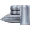 imageNautica  Twin XL Sheets Premium Cotton Percale Bedding Set Striped Bedding Set OekoTex Certified Beaux Stripe Blue Twin XLMichael Plaid Grey