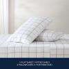 imageNautica  Twin XL Sheets Premium Cotton Percale Bedding Set Striped Bedding Set OekoTex Certified Beaux Stripe Blue Twin XLPlot Beige
