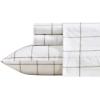 imageNautica  Twin XL Sheets Premium Cotton Percale Bedding Set Striped Bedding Set OekoTex Certified Beaux Stripe Blue Twin XLPlot Beige