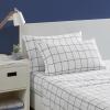 imageNautica  Twin XL Sheets Premium Cotton Percale Bedding Set Striped Bedding Set OekoTex Certified Beaux Stripe Blue Twin XLPlot BlackWhite