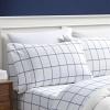 imageNautica  Twin XL Sheets Premium Cotton Percale Bedding Set Striped Bedding Set OekoTex Certified Beaux Stripe Blue Twin XLPlot BlueWhite