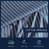 imageNautica  Twin XL Sheets Premium Cotton Percale Bedding Set Striped Bedding Set OekoTex Certified Beaux Stripe Blue Twin XLRichmond Stripe Blue