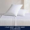 imageNautica  Twin XL Sheets Premium Cotton Percale Bedding Set Striped Bedding Set OekoTex Certified Beaux Stripe Blue Twin XLRichmond Stripe Blue