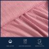 imageNautica  Twin XL Sheets Premium Cotton Percale Bedding Set Striped Bedding Set OekoTex Certified Beaux Stripe Blue Twin XLRichmond Stripe Blue