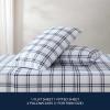 imageNautica  Twin XL Sheets Premium Cotton Percale Bedding Set Striped Bedding Set OekoTex Certified Beaux Stripe Blue Twin XLRyan Cove Plaid Navy