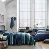 imageNautica  TwinTwin XL Bed Set Reversible Comforter with Matching Shams Bed Sheets and Laundry Bag Dorm Essentials Captains BlueGreenBellecastle Bay PineNavy
