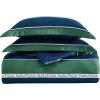 imageNautica  TwinTwin XL Bed Set Reversible Comforter with Matching Shams Bed Sheets and Laundry Bag Dorm Essentials Captains BlueGreenBellecastle Bay PineNavy