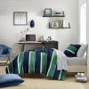 imageNautica  TwinTwin XL Bed Set Reversible Comforter with Matching Shams Bed Sheets and Laundry Bag Dorm Essentials Captains BlueGreenBellecastle Bay PineNavy