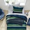 imageNautica  TwinTwin XL Bed Set Reversible Comforter with Matching Shams Bed Sheets and Laundry Bag Dorm Essentials Captains BlueGreenBellecastle Bay PineNavy