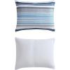 imageNautica  TwinTwin XL Bed Set Reversible Comforter with Matching Shams Bed Sheets and Laundry Bag Dorm Essentials Captains BlueGreenBradlee Blue