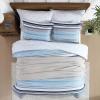 imageNautica  TwinTwin XL Bed Set Reversible Comforter with Matching Shams Bed Sheets and Laundry Bag Dorm Essentials Captains BlueGreenBradlee Blue