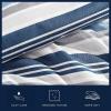 imageNautica  TwinTwin XL Bed Set Reversible Comforter with Matching Shams Bed Sheets and Laundry Bag Dorm Essentials Captains BlueGreenBradlee Blue