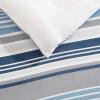 imageNautica  TwinTwin XL Bed Set Reversible Comforter with Matching Shams Bed Sheets and Laundry Bag Dorm Essentials Captains BlueGreenBradlee Blue