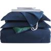 imageNautica  TwinTwin XL Bed Set Reversible Comforter with Matching Shams Bed Sheets and Laundry Bag Dorm Essentials Captains BlueGreenCaptains BlueGreen