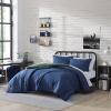 imageNautica  TwinTwin XL Bed Set Reversible Comforter with Matching Shams Bed Sheets and Laundry Bag Dorm Essentials Captains BlueGreenCaptains BlueGreen
