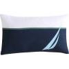 imageNautica  TwinTwin XL Bed Set Reversible Comforter with Matching Shams Bed Sheets and Laundry Bag Dorm Essentials Captains BlueGreenElliot Blue
