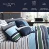 imageNautica  TwinTwin XL Bed Set Reversible Comforter with Matching Shams Bed Sheets and Laundry Bag Dorm Essentials Captains BlueGreenElliot Blue
