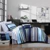 imageNautica  TwinTwin XL Bed Set Reversible Comforter with Matching Shams Bed Sheets and Laundry Bag Dorm Essentials Captains BlueGreenElliot Blue