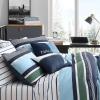 imageNautica  TwinTwin XL Bed Set Reversible Comforter with Matching Shams Bed Sheets and Laundry Bag Dorm Essentials Captains BlueGreenElliot Blue