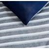 imageNautica  TwinTwin XL Bed Set Reversible Comforter with Matching Shams Bed Sheets and Laundry Bag Dorm Essentials Captains BlueGreenHeathered Block Grey