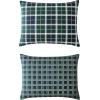 imageNautica  TwinTwin XL Bed Set Reversible Comforter with Matching Shams Bed Sheets and Laundry Bag Dorm Essentials Captains BlueGreenNorthsail Plaid Navy