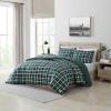 imageNautica  TwinTwin XL Bed Set Reversible Comforter with Matching Shams Bed Sheets and Laundry Bag Dorm Essentials Captains BlueGreenNorthsail Plaid Navy