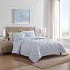 imageNautica  TwinTwin XL Bed Set Reversible Comforter with Matching Shams Bed Sheets and Laundry Bag Dorm Essentials Captains BlueGreenWindsor Blue