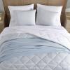 imageNautica  TwinTwin XL Bed Set Reversible Comforter with Matching Shams Bed Sheets and Laundry Bag Dorm Essentials Captains BlueGreenWindsor Blue