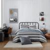 imageNautica  TwinTwin XL Comforter Set Reversible Cotton Bedding with Matching Sham Medium Weight for Year Round Use Dorm Essentials Craver GreyCraver BlackWhite