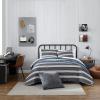 imageNautica  TwinTwin XL Comforter Set Reversible Cotton Bedding with Matching Sham Medium Weight for Year Round Use Dorm Essentials Craver GreyCraver BlackWhite