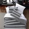 imageNautica  TwinTwin XL Comforter Set Reversible Cotton Bedding with Matching Sham Medium Weight for Year Round Use Dorm Essentials Craver GreyCraver BlackWhite