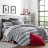 imageNautica  TwinTwin XL Comforter Set Reversible Cotton Bedding with Matching Sham Medium Weight for Year Round Use Dorm Essentials Craver GreyCraver GreyWhite