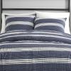 imageNautica  TwinTwin XL Comforter Set Reversible Cotton Bedding with Matching Sham Medium Weight for Year Round Use Dorm Essentials Craver GreyCraver NavyWhite