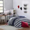 imageNautica  TwinTwin XL Comforter Set Reversible Cotton Bedding with Matching Sham Medium Weight for Year Round Use Dorm Essentials Craver GreyCraver Navy