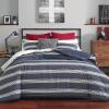 imageNautica  TwinTwin XL Comforter Set Reversible Cotton Bedding with Matching Sham Medium Weight for Year Round Use Dorm Essentials Craver GreyCraver NavyWhite