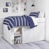 imageNautica  TwinTwin XL Comforter Set Reversible Cotton Bedding with Matching Sham Medium Weight for Year Round Use Dorm Essentials Craver GreyCraver Navy